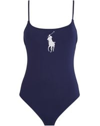 Polo Ralph Lauren - Large Polo Pony Logo Kennedy Swimsuit - Lyst