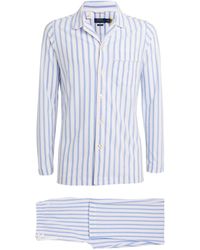 Polo Ralph Lauren - Cotton Oxford Stripe Pyjama Set - Lyst