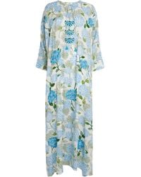 VERANDAH - Embellished Hydrangea Maxi Kaftan - Lyst