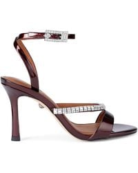Kurt Geiger - Patent Leather Embellished Sandals 95 - Lyst