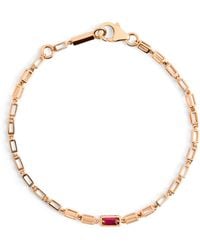 Suzanne Kalan - And Ruby Medium Empty Link Block Chain Bracelet - Lyst