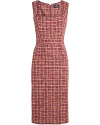 Etro - Cotton And Wool-Blend Midi Dress - Lyst