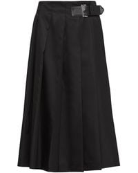 Prada - Re-nylon Pleated Midi Skirt - Lyst