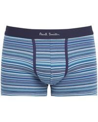 Paul Smith - Stretch-Organic Cotton Signature Stripe Trunks - Lyst