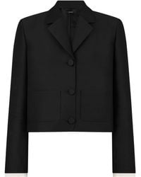 Tom Ford - Virgin Wool-Silk Blend Cropped Blazer - Lyst
