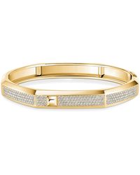 Messika - Moderniste Medium And Diamond Pavé Bangle - Lyst