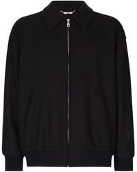 Dolce & Gabbana - Wool-Blend Bomber Jacket - Lyst