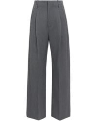 Victoria Beckham - Virgin Wool Ethel Straight Trousers - Lyst