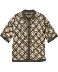 AllSaints - Cotton Knitted Short-Sleeve Cardigan - Lyst