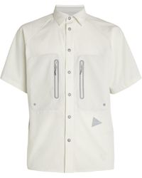 and wander - Technical Zipped Shirt - Lyst