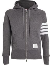 Thom Browne - Four-Stripe Zip-Up Hoodie - Lyst