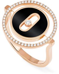 Messika - Rose Gold And Diamond Lucky Move Colour Ring - Lyst