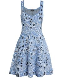 Etro - Floral Sleeveless Mini Dress - Lyst