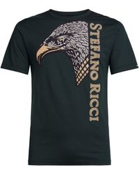 Stefano Ricci Logo Eagle Print T-shirt - Green
