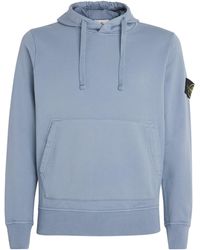 Stone Island - Organic Cotton Fleece Hoodie - Lyst