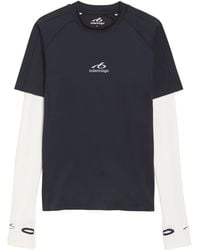 Balenciaga - Technical Double-Layer T-Shirt - Lyst
