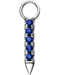 Maria Tash - Diamond And Sapphire Eternity Bar Earring Charm - Lyst