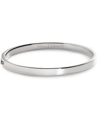 Monica Vinader - Sterling Essentials Bangle - Lyst
