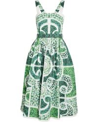 Mary Katrantzou - Green Topiary Midi Dress - Lyst