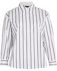 Marina Rinaldi - Cotton Striped Shirt - Lyst