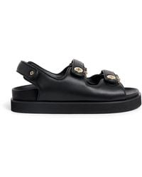 Maje - Faux Leather Clover Sandals - Lyst