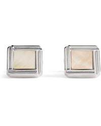 Babette Wasserman - Rhodium-Plated Celtic Mother Of Pearl Cufflinks - Lyst
