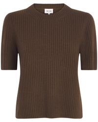 ME+EM - Merino Wool Ribbed T-Shirt - Lyst