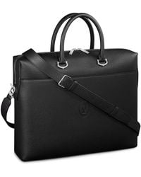 Cartier - Calfskin Must De Briefcase - Lyst