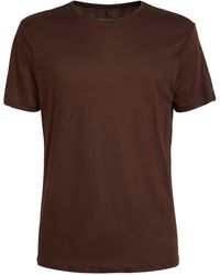 Rag & Bone - Linen T-shirt - Lyst