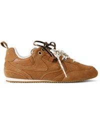 Kurt Geiger - Suede Slim Runner Sneakers - Lyst