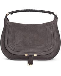 Chloé - Medium Suede Marcie Shoulder Bag - Lyst