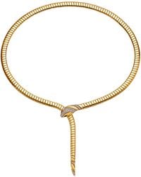 BVLGARI - And Diamond Serpenti Tubogas Necklace - Lyst