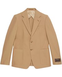 Gucci - Cotton Tailored Jacket - Lyst