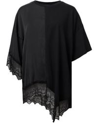 AllSaints - Cotton Lace-Trim Lenny T-Shirt - Lyst