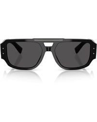 Dolce & Gabbana - Acetate Pilot Sunglasses - Lyst
