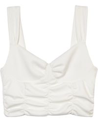 The Kooples - Ruched Crop Top - Lyst