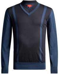 Isaia - Cashmere-silk V-neck Sweater - Lyst