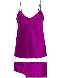 Olivia Von Halle - Silk Bliss Pyjama Set - Lyst