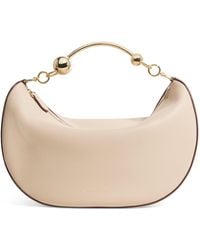 Strathberry - Leather Crescent Moon Shoulder Bag - Lyst
