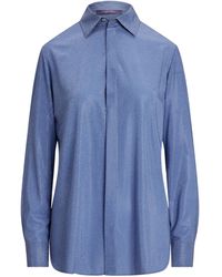 Ralph Lauren - Linen Adrien Embellished Shirt - Lyst