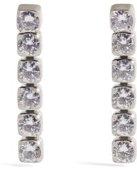 Jil Sander - Crystal-embellished Drop Earrings - Lyst