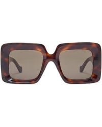 Loewe - Bevelled Square Sunglasses - Lyst
