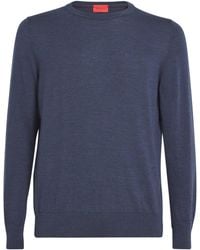 Isaia - Wool Crew-Neck Sweater - Lyst