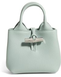 Longchamp - Grained Leather Le Roseau Tote Bag - Lyst