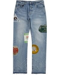 Amiri - Travel-patch Straight Jeans - Lyst