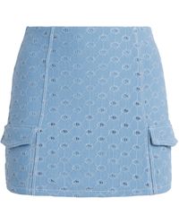 Devon Windsor - Open-Work Romina Mini Skirt - Lyst
