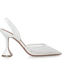 AMINA MUADDI - Mesh Holli Slingback Pumps 95 - Lyst