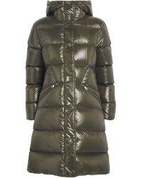 Moncler - Down Bellevue Longline Coat - Lyst