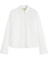 Weekend by Maxmara - Cotton Embroidered Shirt - Lyst