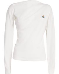 Vivienne Westwood - Stretch-Cotton Asymmetric Orb Hebo Top - Lyst